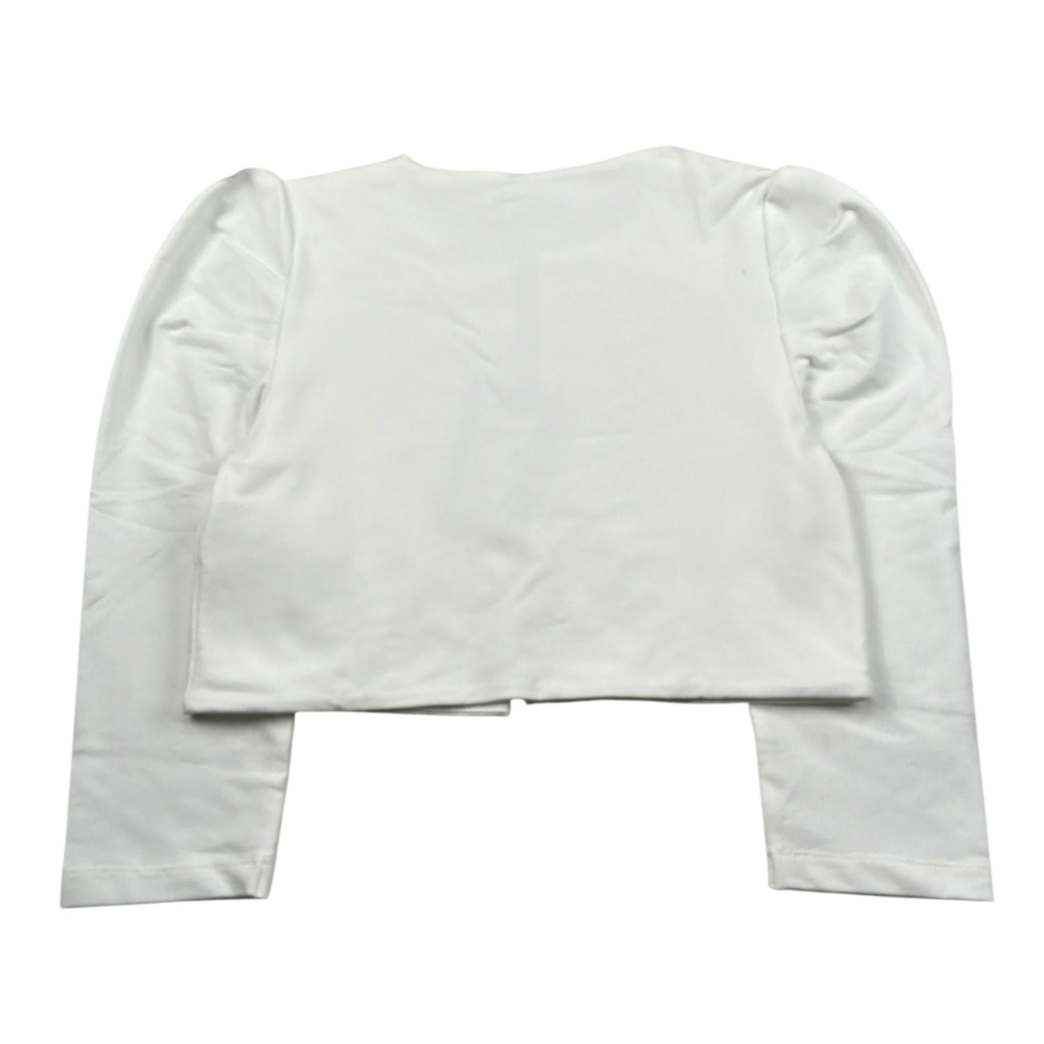 Please Giacca Tinta Unita per Bambina LG02042G49 PANNA PLEASE 