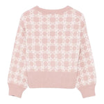 GUESS maglia girocollo tinta unita con stampe in contrasto Rosa per Bambina J4BR04Z3K10 ROSA GUESS 