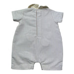 Le Bebe Pagliaccetto Fantasia A Righe con Colletto per Neonato LBB5281 BIANCO/BEIGE LE BEBE 