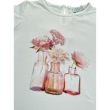 Magil T-Shirt Girocollo tinta unita con Stampe Bianco per Neonata FN26167N BIANCO MAGIL 