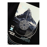 NAME.IT shirt girocollo tinta unia con stampa in contrasto Nero per Bambino 13234047 NERO NAME.IT 