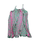 F**K Copricostume Tinta Unita con Fantasia  per Bambina FJ240407X02 VERDE ACQUA F**K 