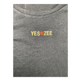 Yes Zee T-Shirt Girocollo Tinta Unita Con Stampa Nero Per Bambina