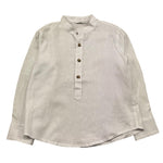 M+E' Camicia Manica Lunga Tinta Unita Collo Coreano per Neonato UEM0507 BIANCO M+E' 