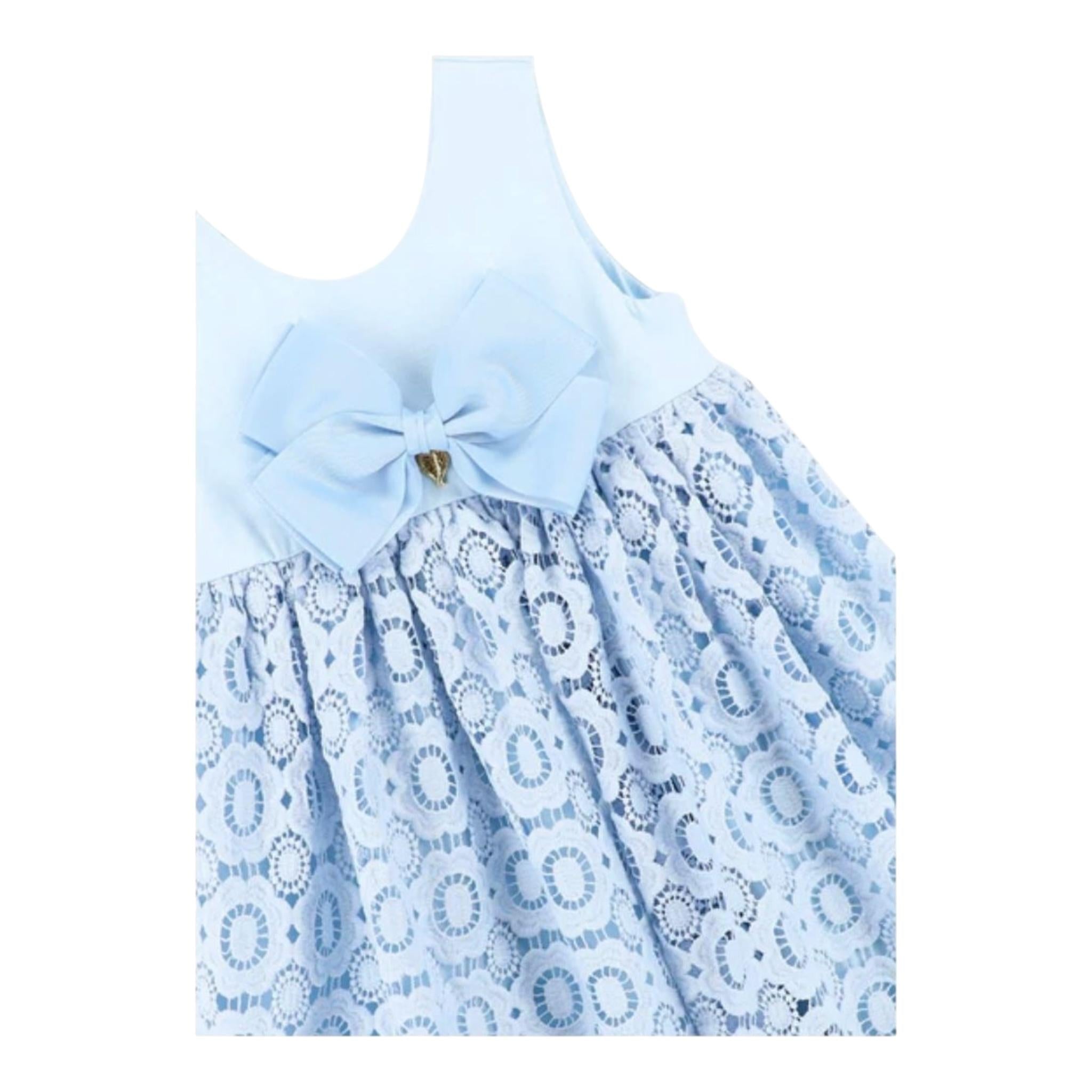 Angel'S Face Abito Tinta Unita Giromanica Traforato per Bambina CORELLA TURCHESE ANGEL'S FACE 