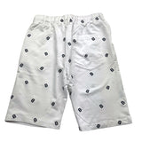 Yours Bermuda Tinta Unita Con Stampe Ed Elastico In Vita Bianco Per Bambino