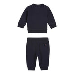 TOMMY HILFIGER completo 2pz felpa-pantalone tinta unita Blu per Neonato KN0KN01863 BLU TOMMY HILFIGER 