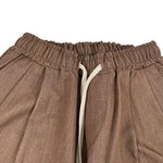 Numbers Pantalone Tinta Unita con Elastico In Vita per Bambino PA103 MARRONE NUMBERS 