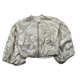 Miss Grant Giubbino Tinta Unita con Zip per Bambina MG1323 ORO MISS GRANT 