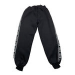 ICON pantalone tuta tinta unita con profili logati Nero per Bambino IBSP00320 NERO ICON 