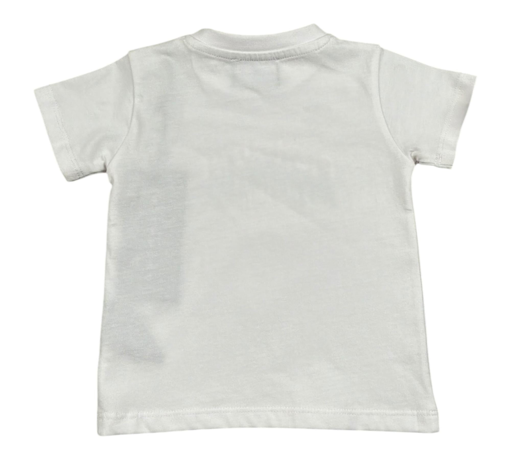 John Richmond T-Shirt Girocollo Tinta Unita con Stampa per Neonato RIP260104TS BIANCO JOHN RICHMOND 