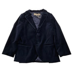 LA STUPENDERIA giacca tinta unita in camoscio Blu per Bambino CJGH25 BLU LA STUPENDERIA 