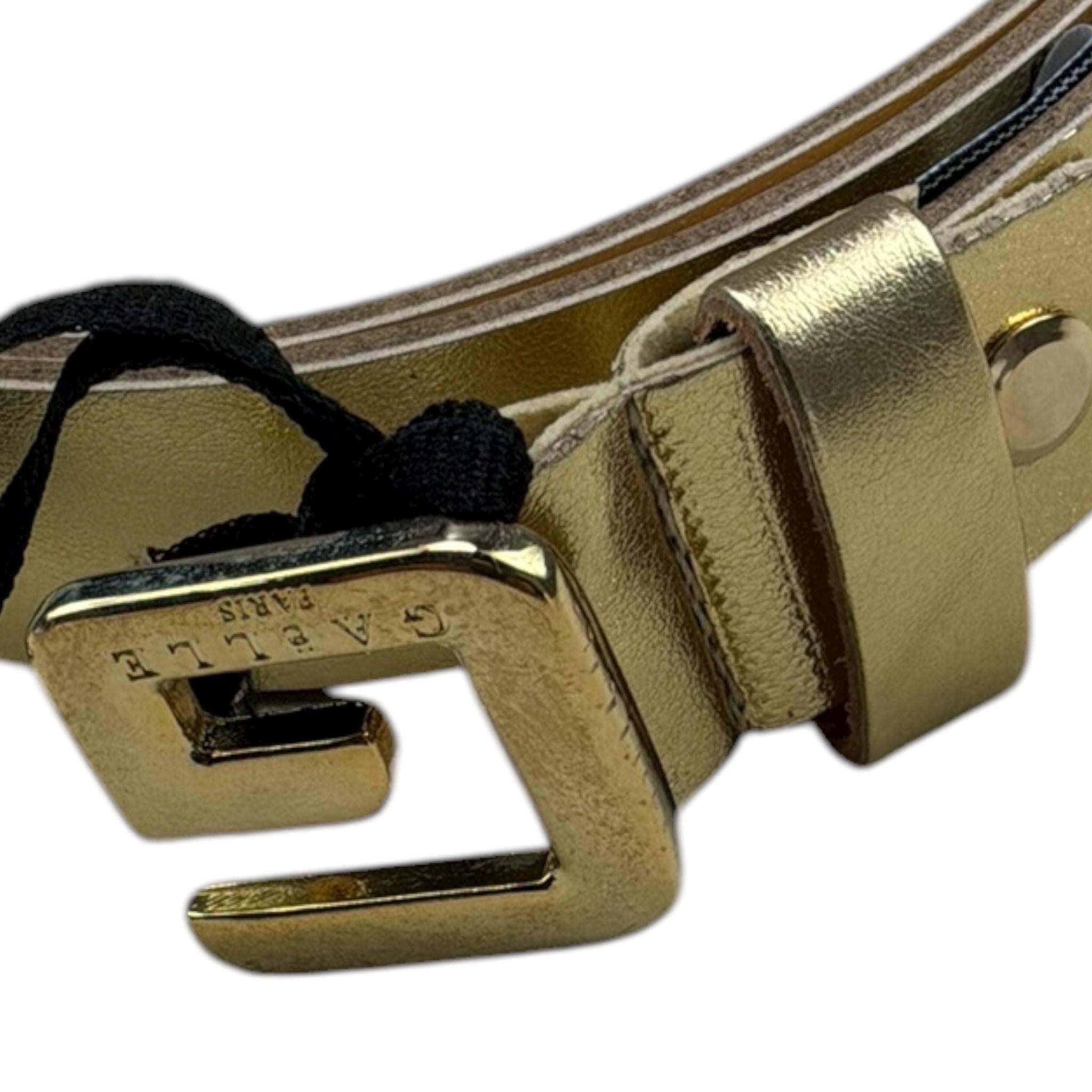 Gaelle Cintura Tinta Unita con Logo per Bambina 2745AB00440 ORO GAELLE 