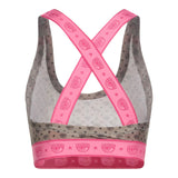 Chiara Ferragni Top Giromanica Tinta Uita con Elastici In Contrasto Marrone per Bambina 72CBM281 MARRONE CHIARA FERRAGNI 