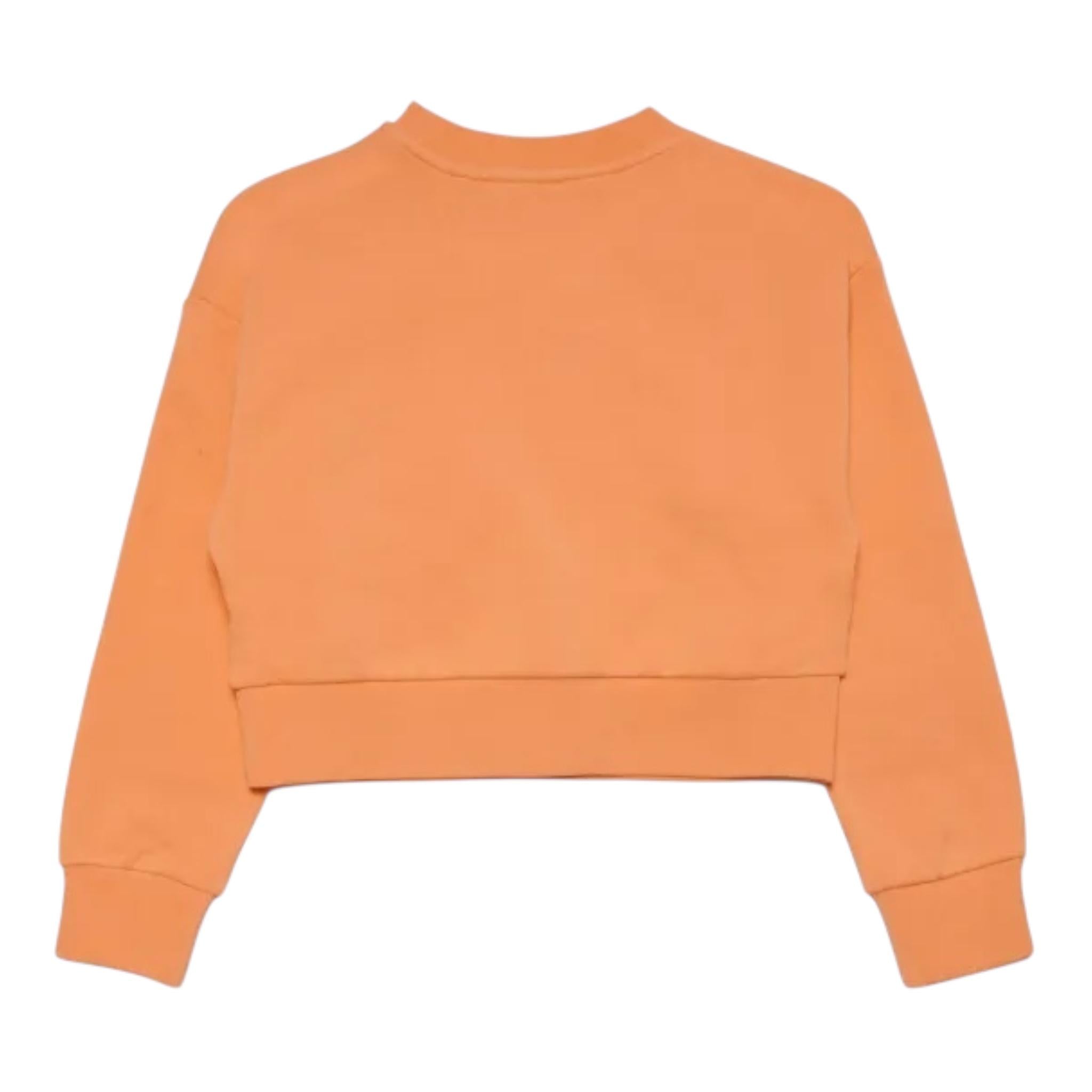 DIESEL felpa girocollo con logo tinta unita Arancione per Bambina J01826 ARANCIONE DIESEL 