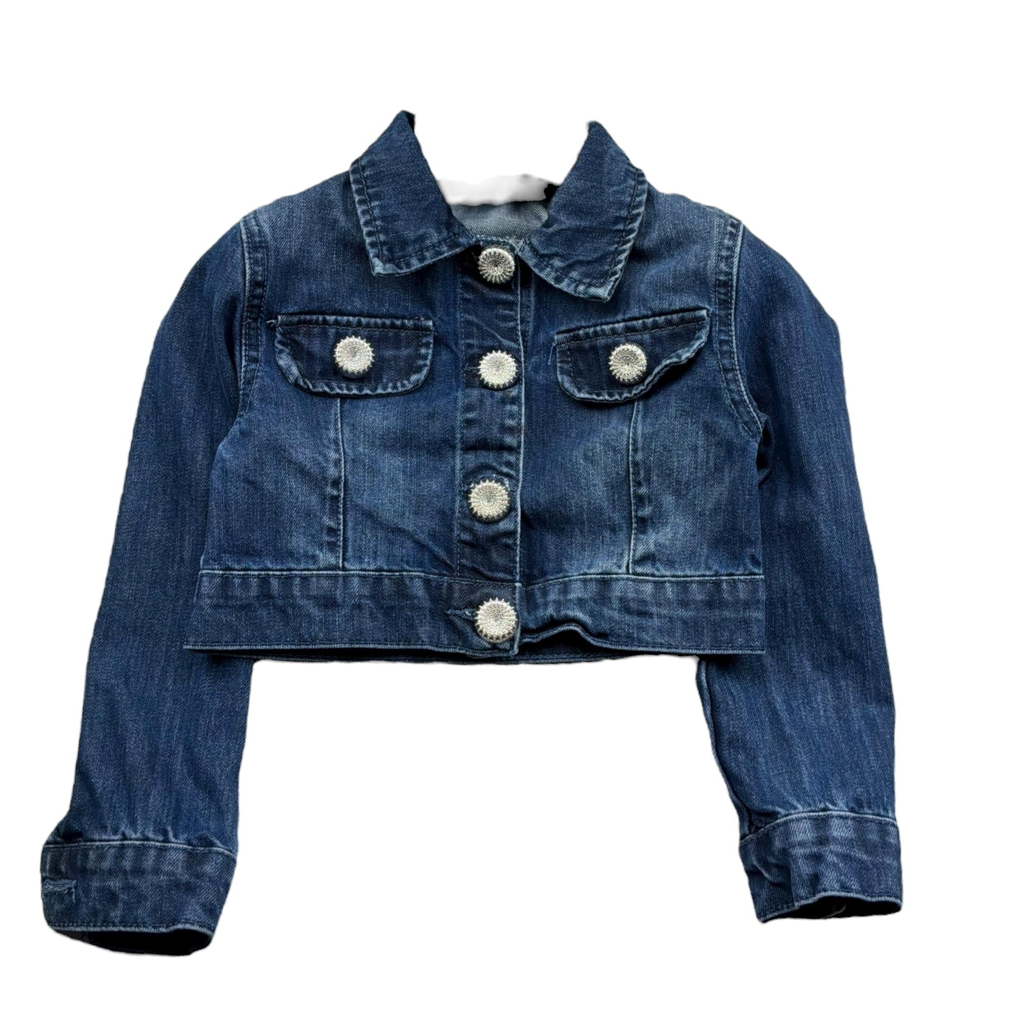 Fun & Fun Giubbino Tinta Unita In Denim per Bambina FNCBJK01043 BLU FUN & FUN 