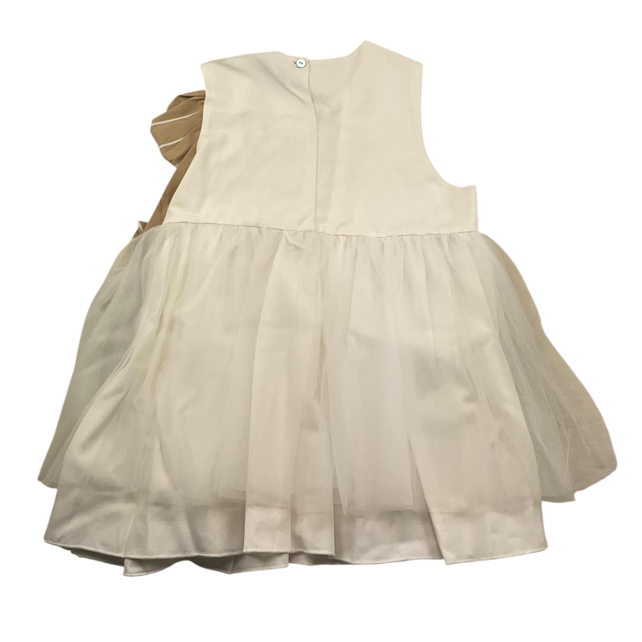 Pype Camicia Giromanica Tinta Unita con Tulle per Bambina LOREN PANNA PYPE 