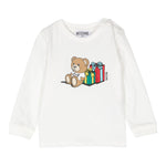 MOSCHINO shirt girocollo tinta unita con logo Bianco per Neonato MUO00V BIANCO MOSCHINO 