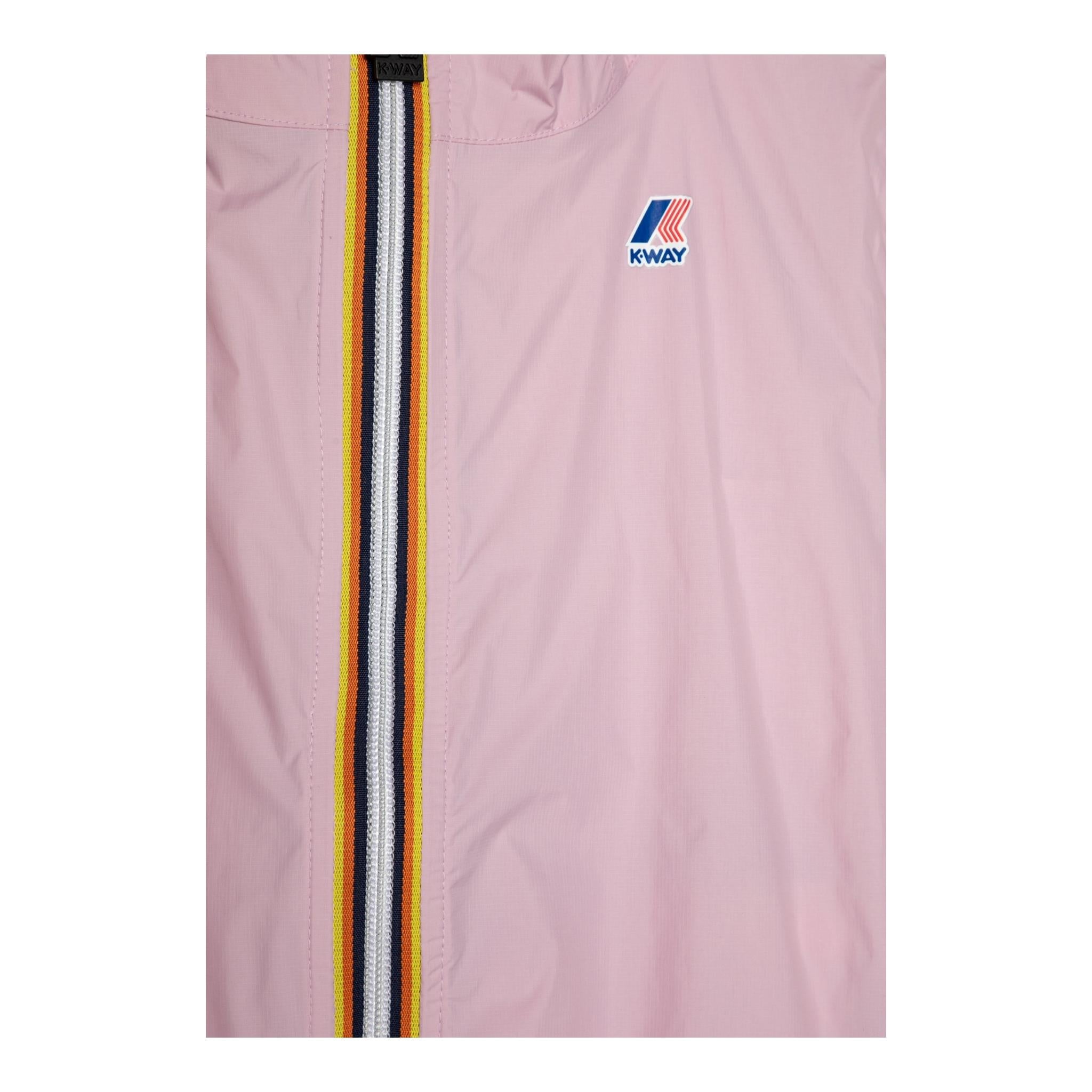 K-Way Giubbino Tinta Unita con Zip E Cappuccio per Neonata K2137XWX ROSA K-WAY 