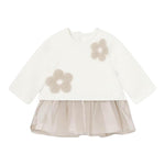 MAYORAL abito tinta unita con tulle Bianco per Neonata 2811 BIANCO MAYORAL 