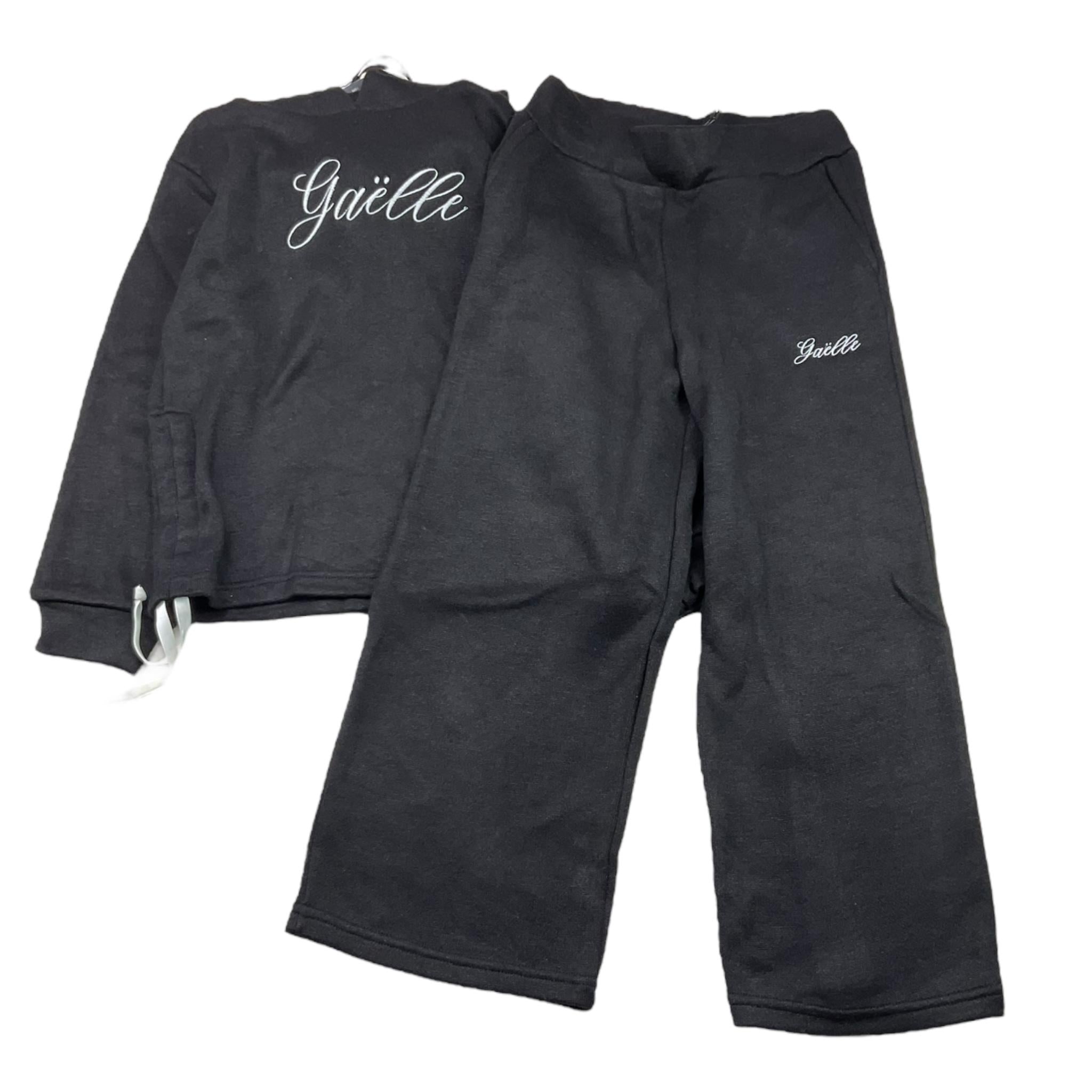 GAELLE completo 2pz felpa-pantalone a palazzo Nero per Bambina 2741W003300 NERO GAELLE 