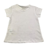 Losan T-Shirt Girocollo Tinta Unita con Stampa In Contrasto Bianco per Neonata