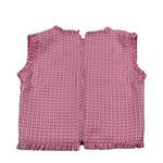 Janice Top Giromanica tinta unita Rosa per Bambina JN670R ROSA JANICE 