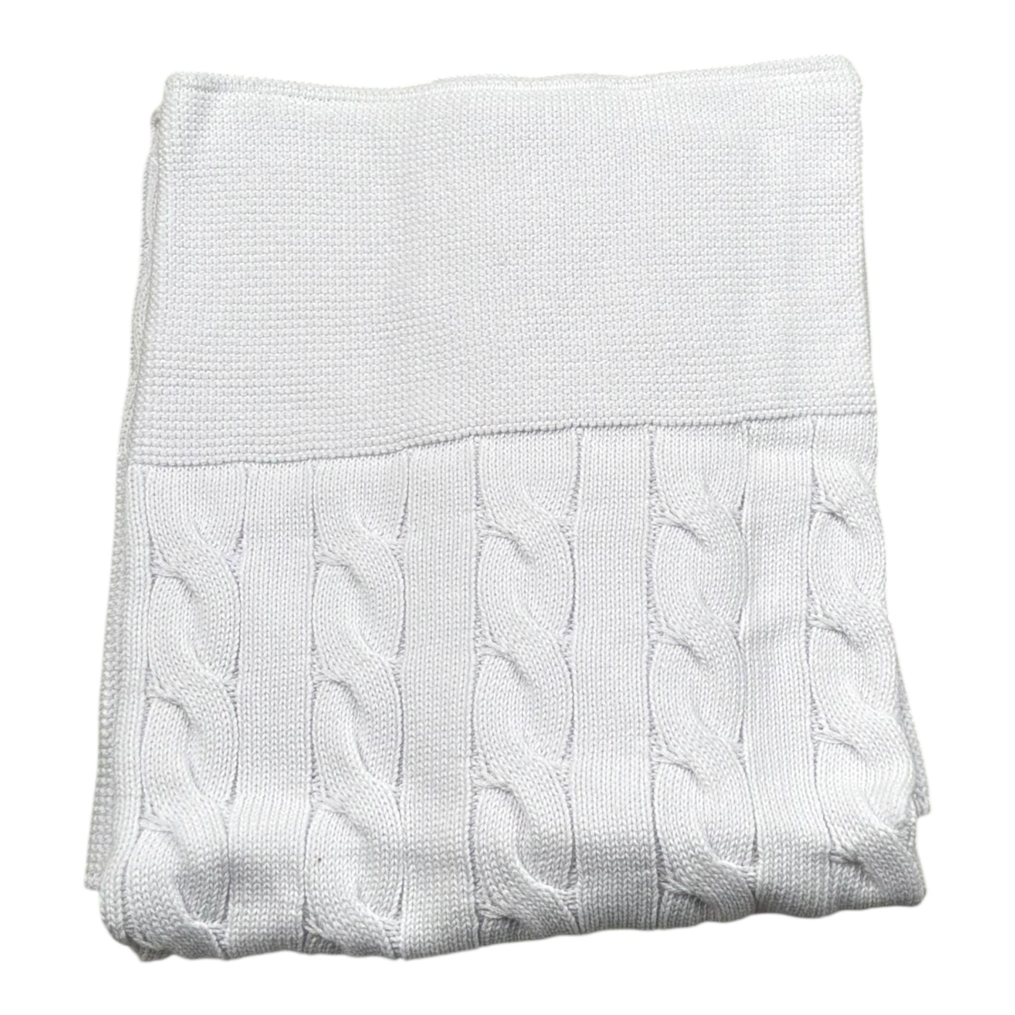 Le Coconne Coperta Tinta Unita con Ricami per Neonato LCN2584 BIANCO LE COCONNE 