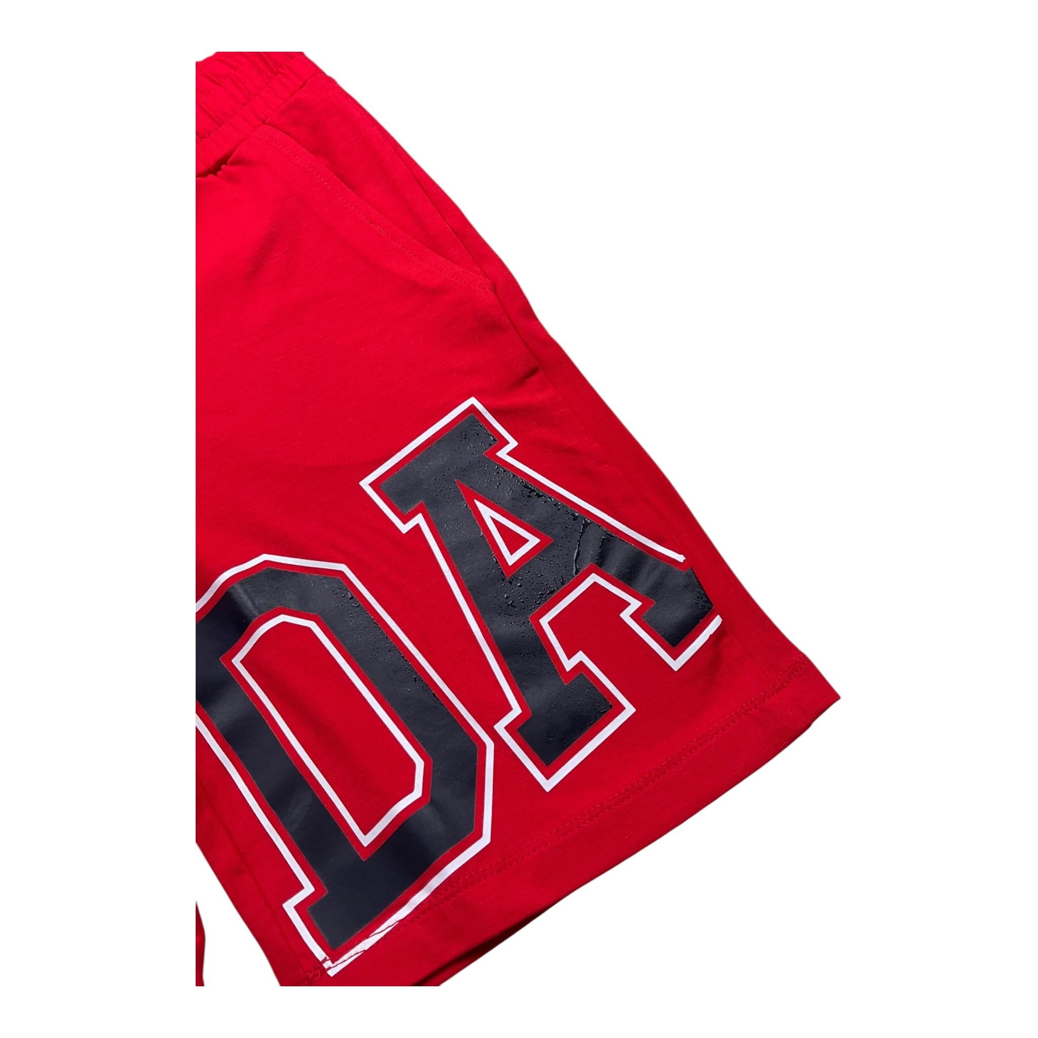 Daniele Alessandrini Completo 2 Pezzi T-Shirt - Bermuda Bicolore per Bambino 1236K00357 ROSSO/BLU DANIELE ALESSANDRINI 