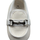 Le Bebe' Mocassino Tinta Unita con Applicazione per Neonato LBB4591 PANNA LE BEBE' 