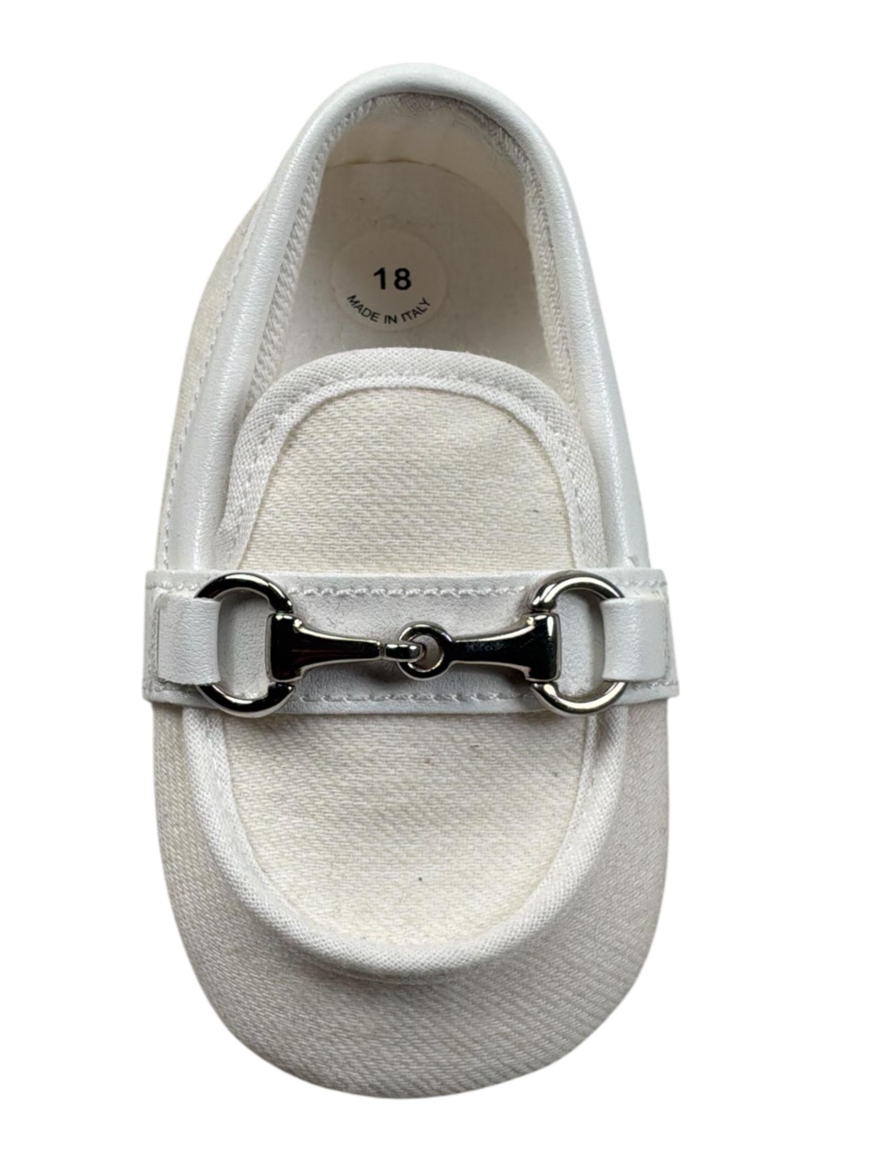 Le Bebe' Mocassino Tinta Unita con Applicazione per Neonato LBB4591 PANNA LE BEBE' 