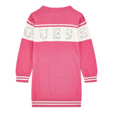 GUESS abito in maglia tinta unita con stampa Fuxia per Bambina K4YK01Z3GW0X FUXIA GUESS 