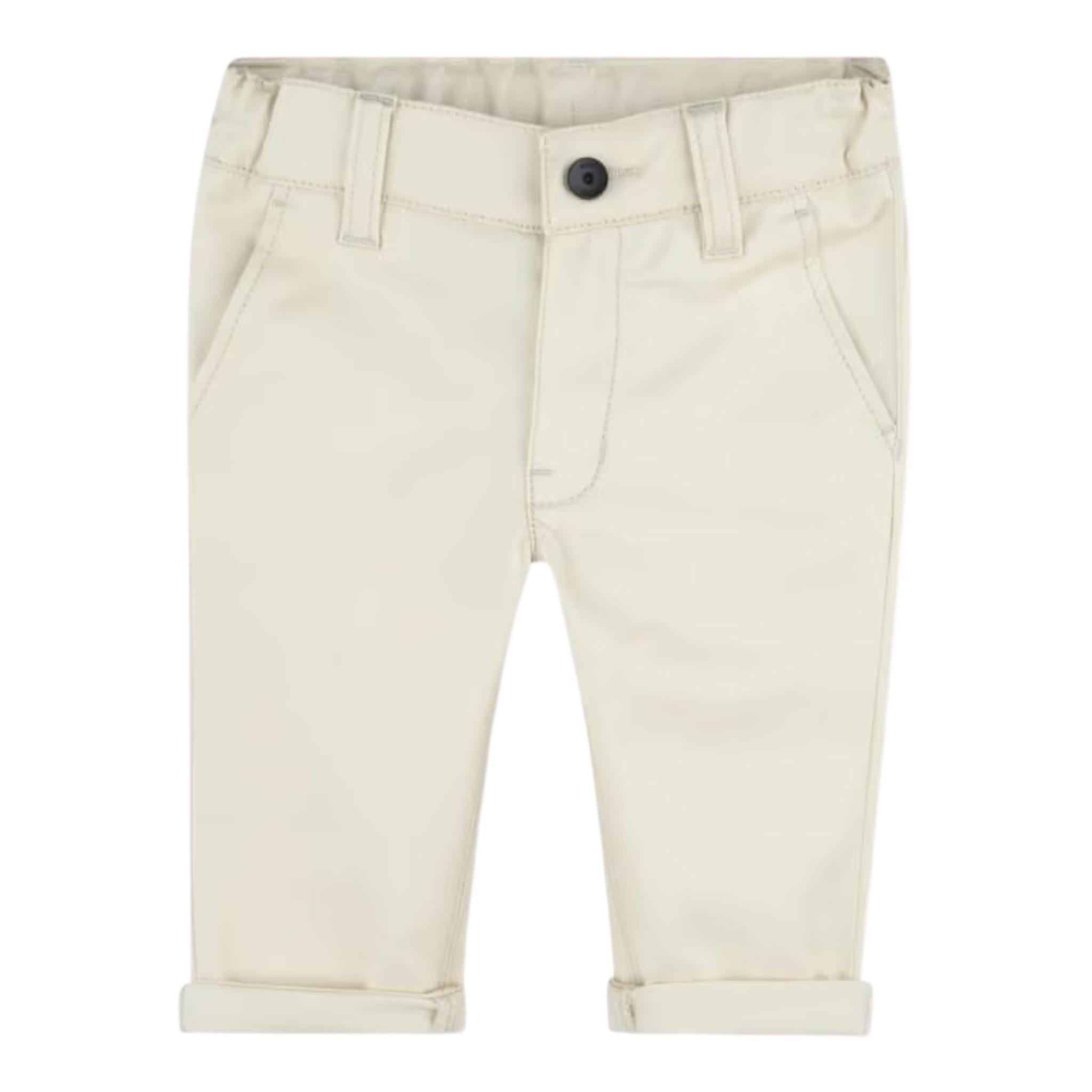 Boss Pantalone Tinta Unita con Girovita Regolabile per Neonato J52077XX BEIGE BOSS 