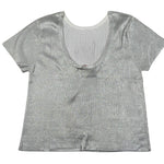 Liu Jo T-Shirt Girocollo Tinta Unita per Bambina GA5127 ARGENTO LIU JO 