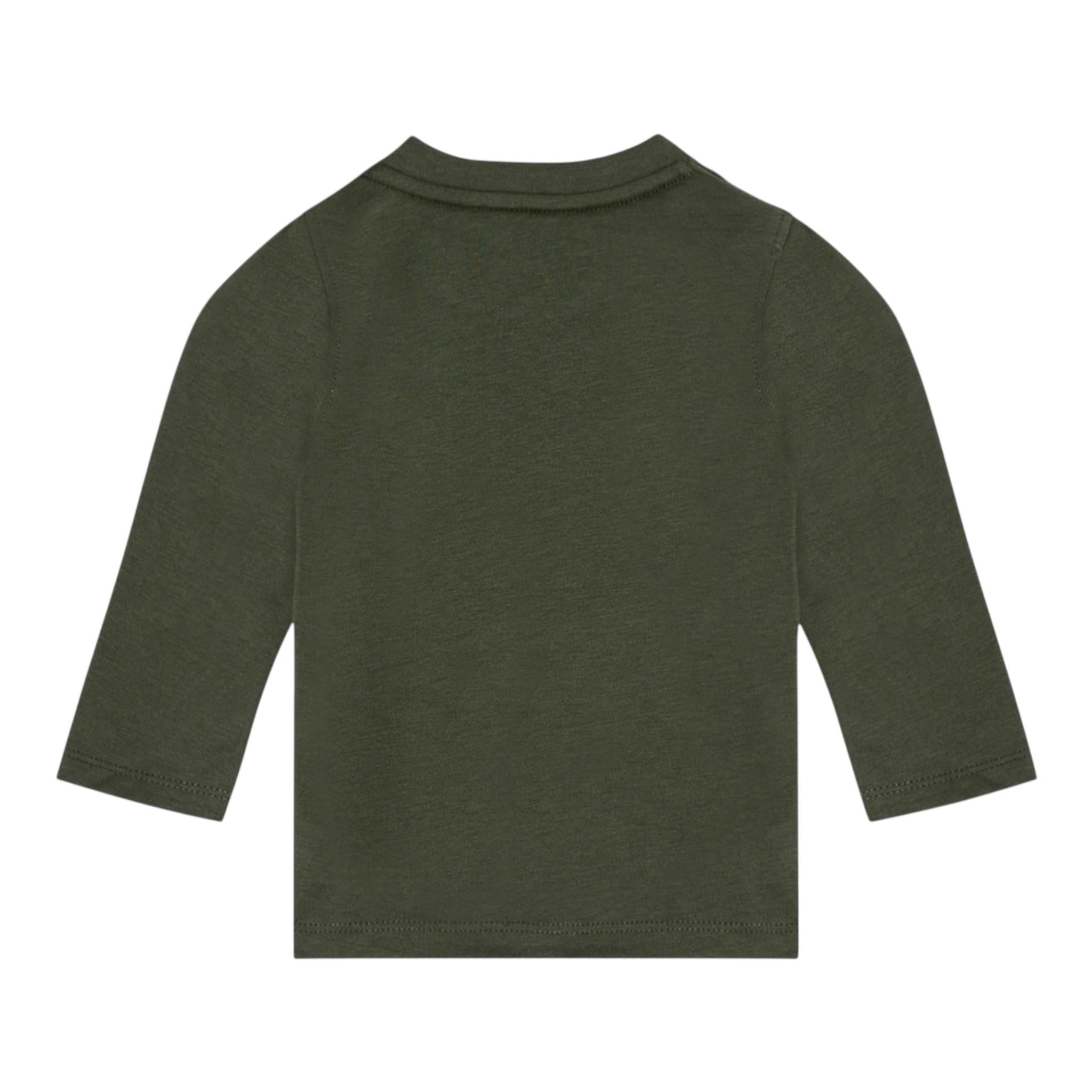 K-WAY shirt girocollo tinta unita con logo Verde per Neonato K6123WWXXX VERDE K-WAY 