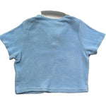 Saint Barth Polo Mezza Manica Tinta Unita In Spugna con Colletto In Contrasto per Bambina JAIM003 AZZURRO SAINT BARTH 