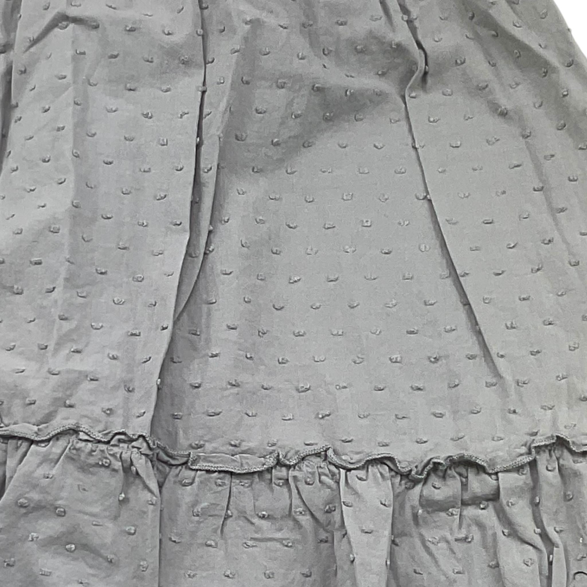 Petit Indi Abito Tinta Unita con Applicazioni per Bambina SS25BK6651 GRIGIO PETIT INDI 