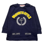 CESARE PACIOTTI shirt girocollo tinta unita con logo Blu per Neonata TSP05307BN BLU CESARE PACIOTTI 