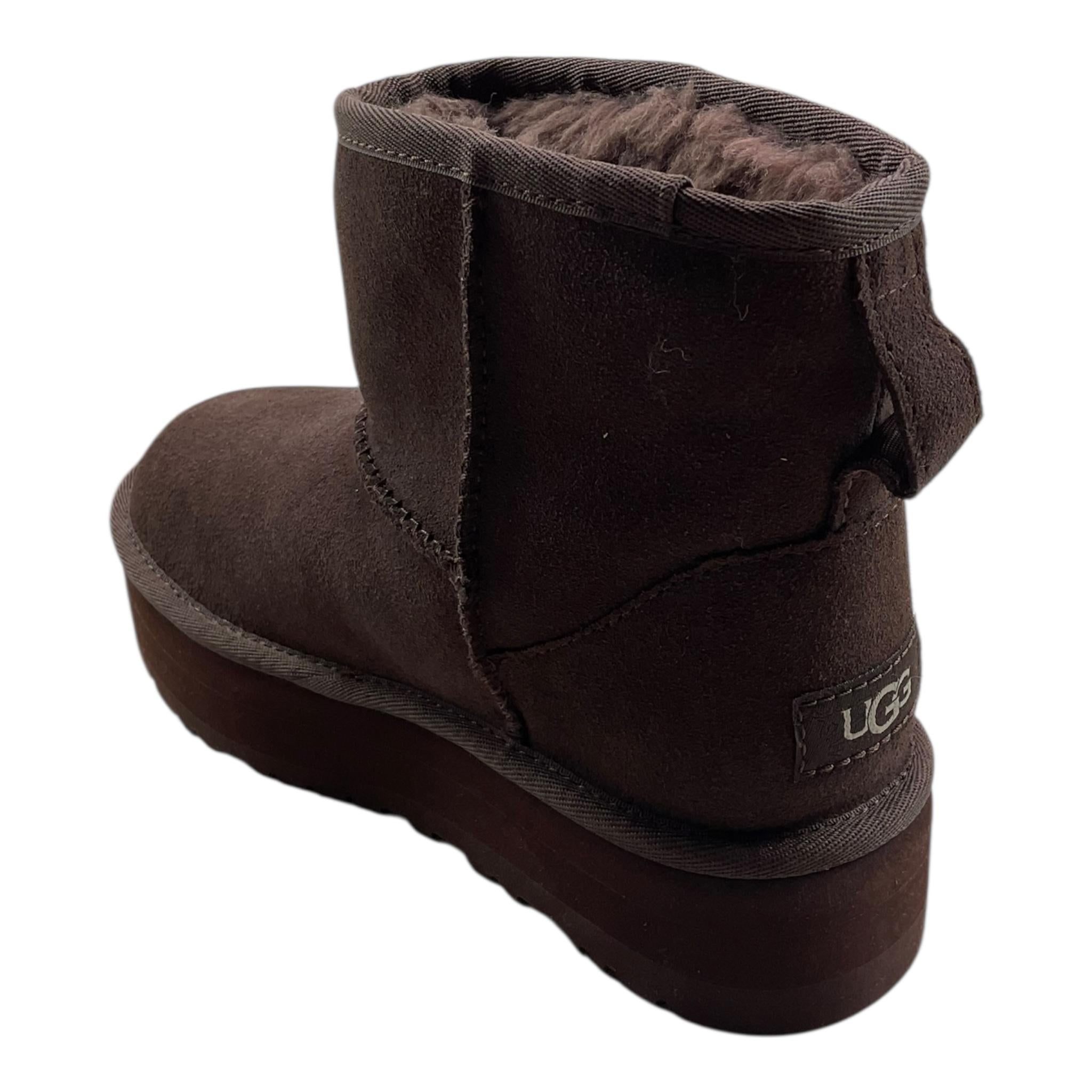 UGG stivaletti tinta unita con pelliccia Marrone per Bambina 1143700K MARRONE UGG 