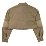Elisabetta Franchi Camicia Manica Lunga Tinta Unita  Beige Per Bambina