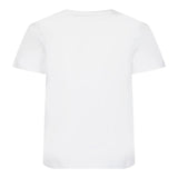 PATRIZIA PEPE t-shirt girocollo tinta unita con stampa in contrasto Bianco per Bambina 7M0805 BIANCO PATRIZIA PEPE 
