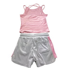 Juicy Couture Completo 2 Pezzi Canotta-Shorts Bicolore per Bambina JBX6509 ROSA JUICY COUTURE 