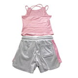 Juicy Couture Completo 2 Pezzi Canotta-Shorts Bicolore per Bambina JBX6509 ROSA JUICY COUTURE 