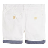 Guess Bermuda Tinta Unita con Girovita Regolabile per Neonato I1RD04WD3T0 BIANCO/BLU GUESS 