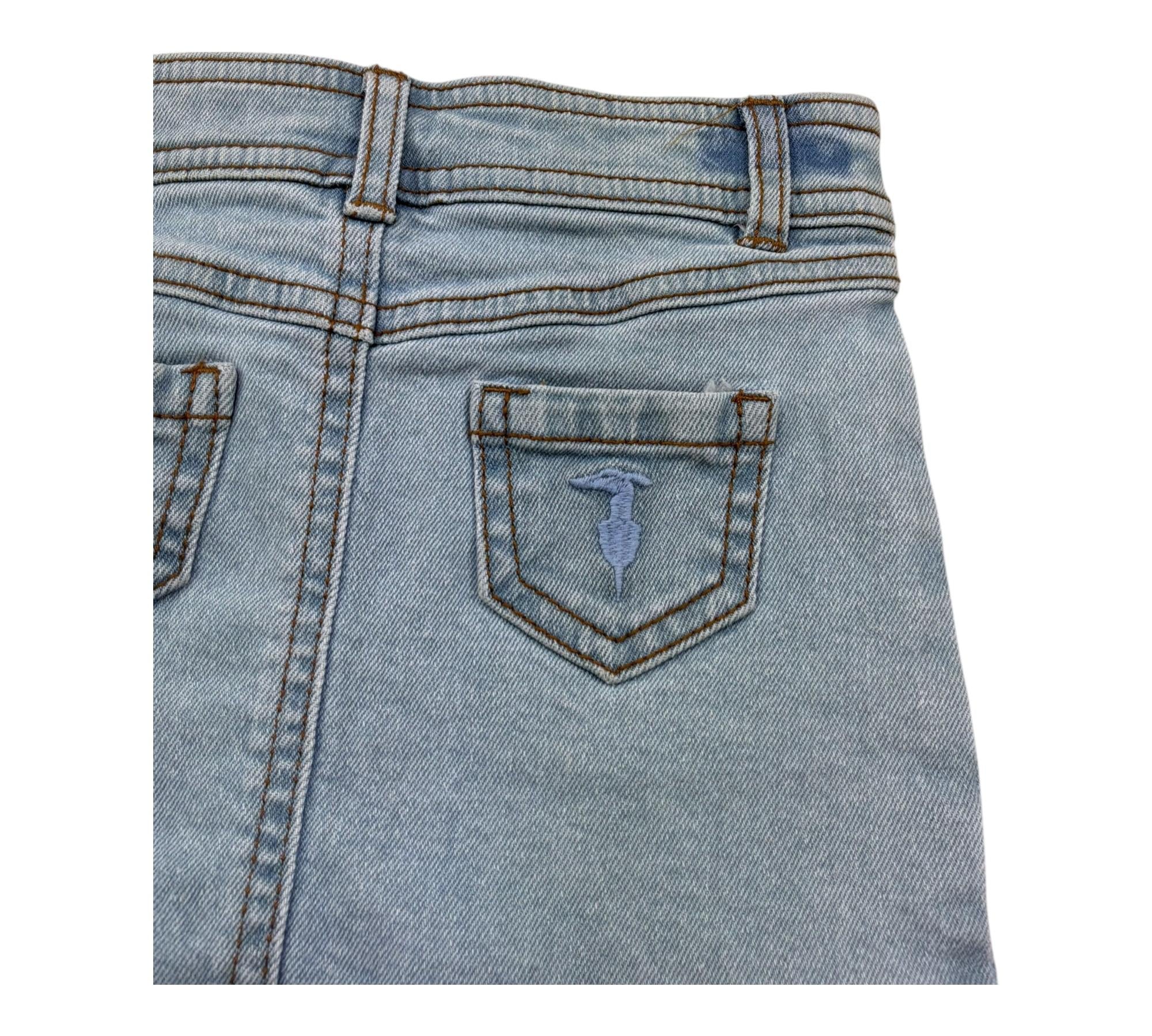 Trussardi Gonna In Denim Tinta Unita per Neonata TIP26017GO AZZURRO TRUSSARDI 