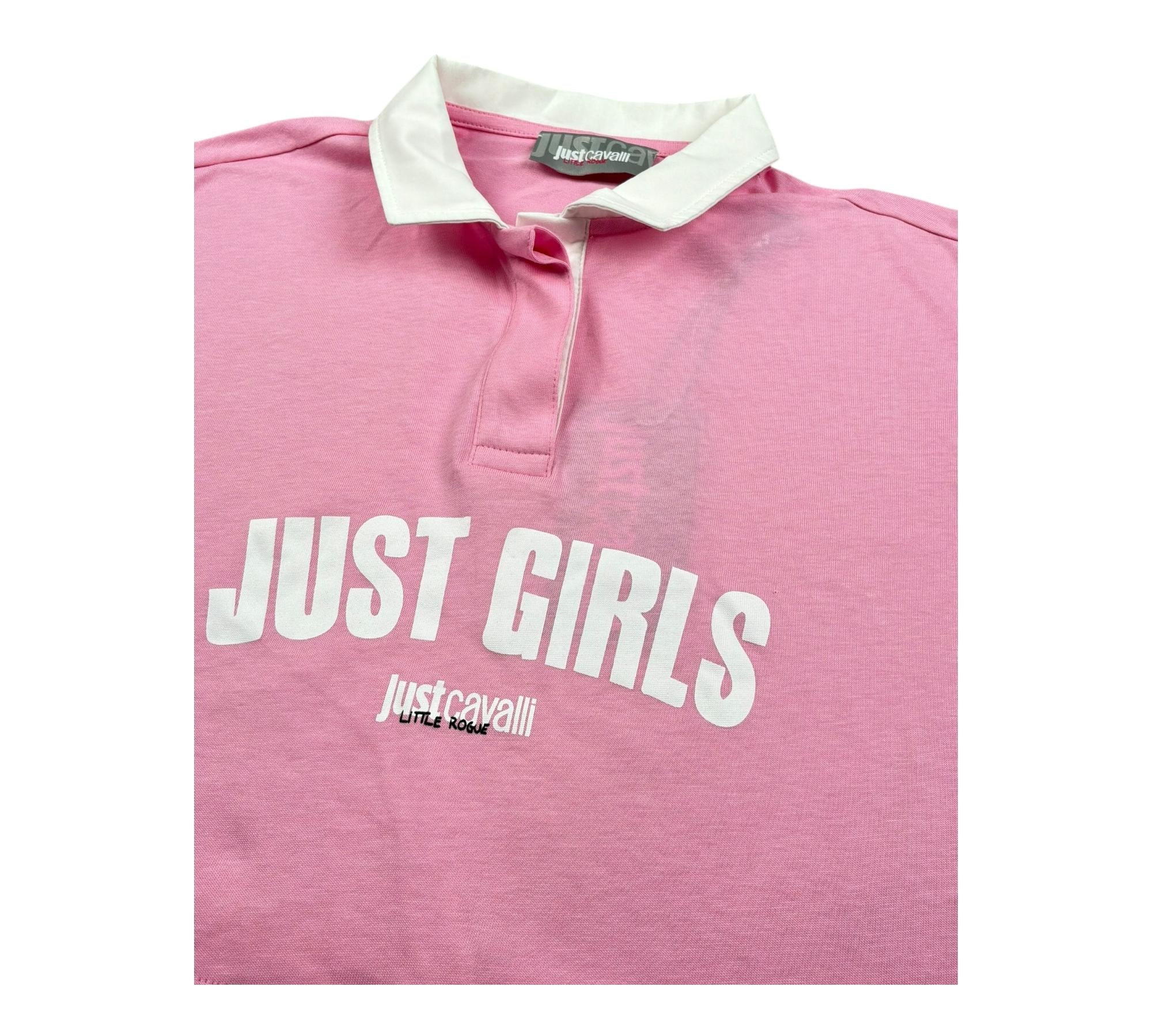 Just Cavalli Polo Mezza Manica Tinta Unita con Colletto per Bambina JGP26043PO ROSA JUST CAVALLI 