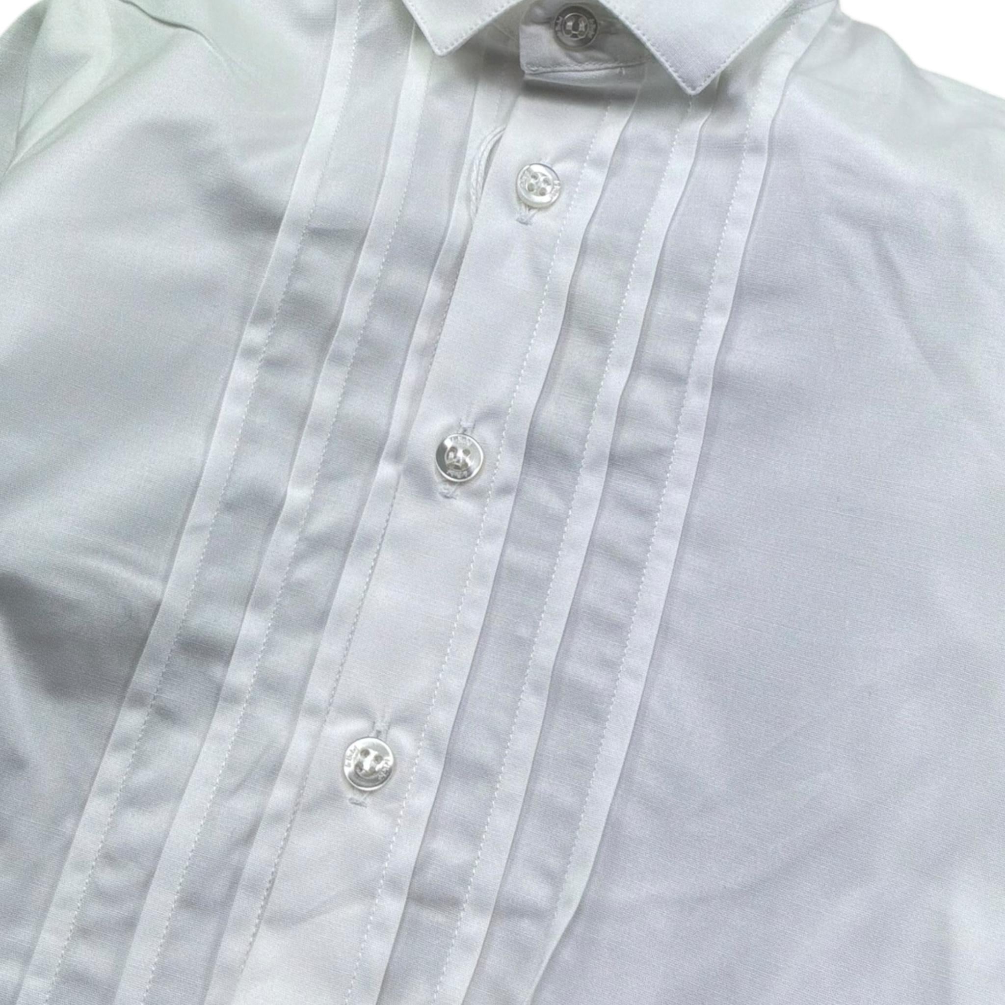Le Bebe' Camicia Manica Lunga Tinta Unita per Neonato LBB5353 BIANCO LE BEBE' 