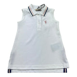 Trussardi Abito Giromanica Tinta Unita con Colletto per Neonata TIP26120VE BIANCO TRUSSARDI 