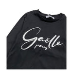 GAELLE shirt girocollo tinta unita cn logo Nero per Bambina 2741M00353 NERO GAELLE 