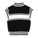TWINSET maglia tinta unita con stampa giromanica Bianco/nero per Bambina 242GJ3165 BIANCO/NERO TWINSET 